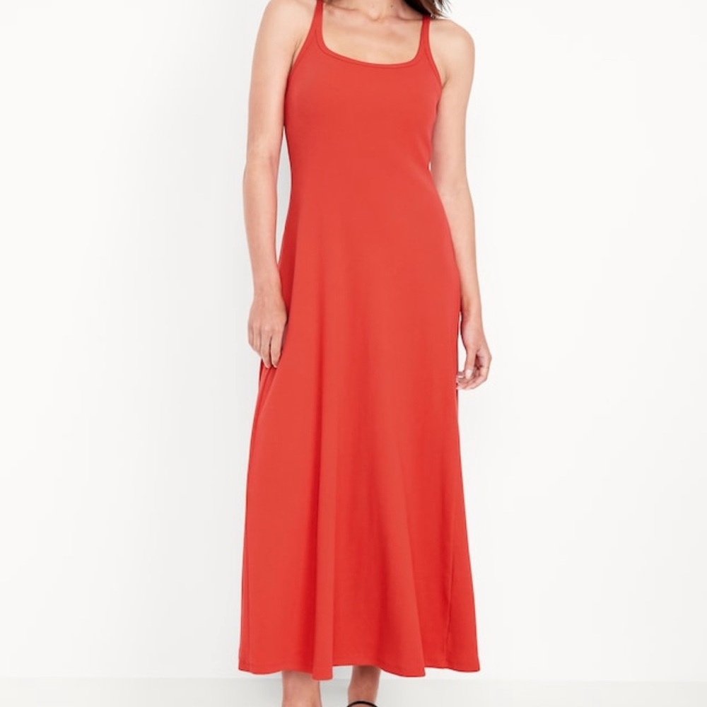Elegant Red Maxi Dress